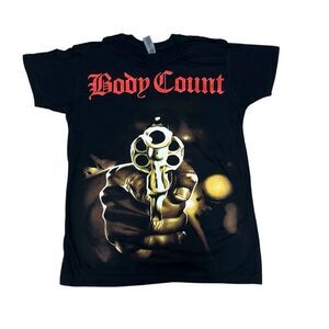 Body Count Killer Ice T Mens Graphic Thrash Metal Music Album T Shirt Black XS